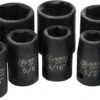 PERFORMANCE TOOL 1/2" SAE Impact Socket Set