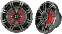 KICKER 6.5" All-Weather Coaxial Speakers With LED Lighting