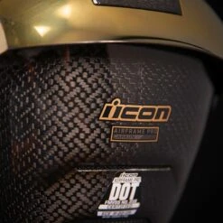 ICON Airframe Pro™ Carbon Helmet - Gold 15 ICON Airframe Pro™ Carbon Helmet - Gold -Motorcycle Equipment Store airframe pro carbon helmet gold 5 31529.1688159254