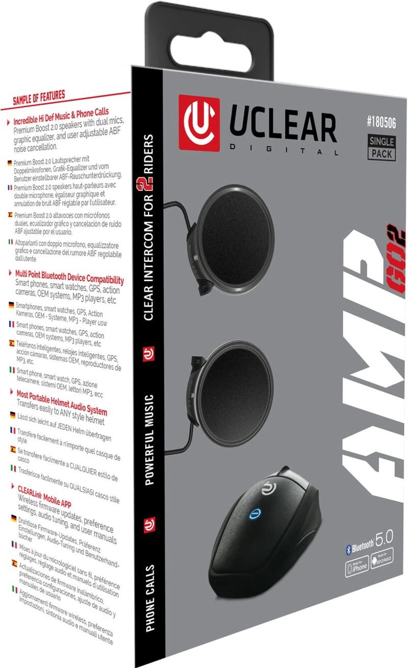 UCLEAR AMP GO2 Bluetooth5 Communicator 6 UCLEAR AMP GO2 Bluetooth5 Communicator - Image 6