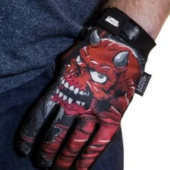 LETHAL THREAT Good N Evil Skulls Gloves -Motorcycle Equipment Store good n evil skulls gloves 2 29919.1688163470