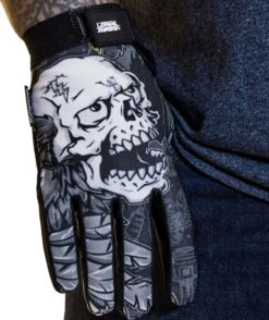 LETHAL THREAT Good N Evil Skulls Gloves -Motorcycle Equipment Store good n evil skulls gloves 3 59878.1688163471