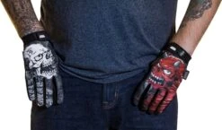 LETHAL THREAT Good N Evil Skulls Gloves -Motorcycle Equipment Store good n evil skulls gloves 4 31968.1688163471