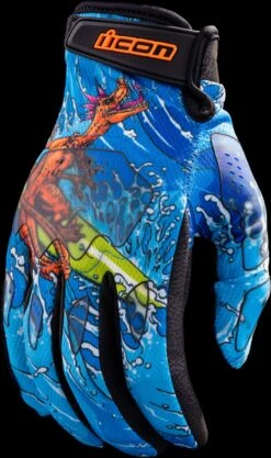 ICON Hooligan Dino Fury Gloves -Motorcycle Equipment Store hooligan dino fury gloves 3 78558.1688163213