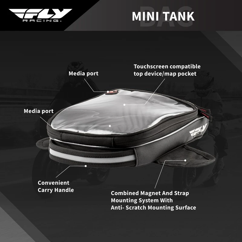 Fly Racing Mini Tank Bag 2 Fly Racing Mini Tank Bag - Image 2
