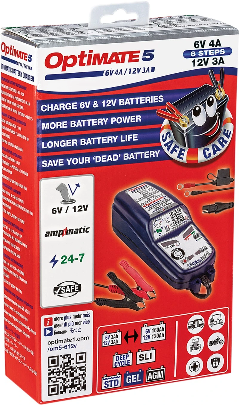 TECMATE Optimate™ 5 Select Silver Battery Charger 2 TECMATE Optimate™ 5 Select Silver Battery Charger - Image 2