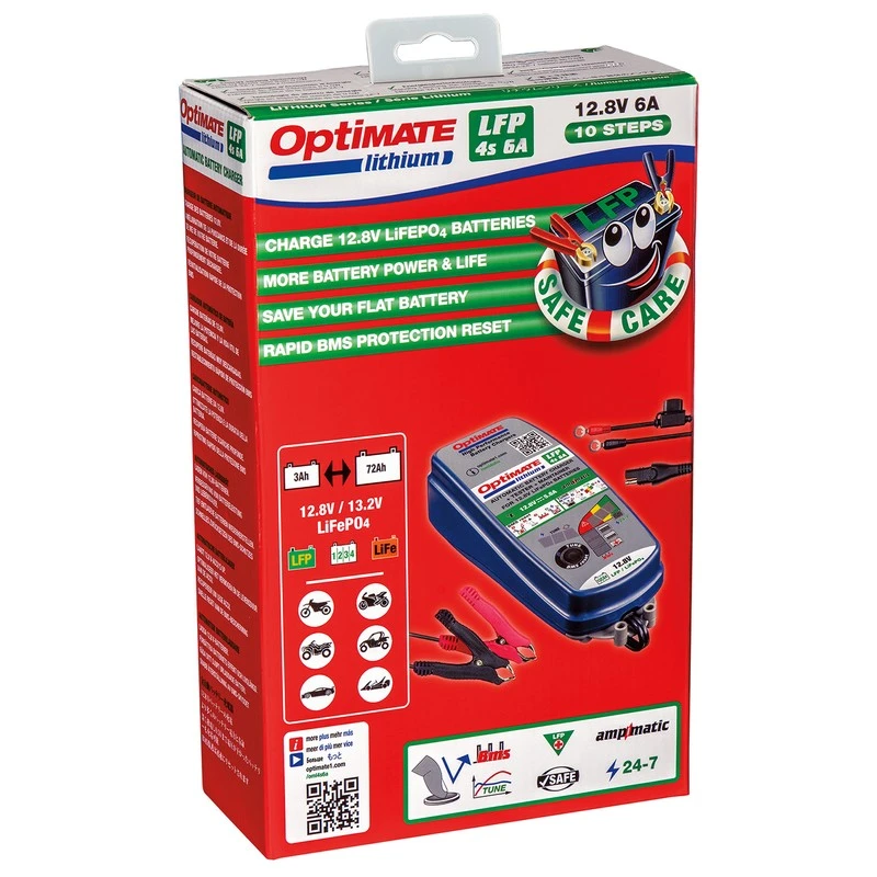 TECMATE Optimate™ Lithium LFP 4S 6A Battery Charger 2 TECMATE Optimate™ Lithium LFP 4S 6A Battery Charger - Image 2