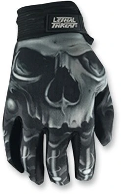 LETHAL THREAT Skull Gloves