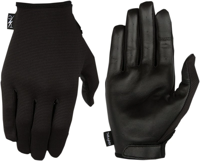 THRASHIN SUPPLY CO. Stealth Leather Palm Gloves 1 THRASHIN SUPPLY CO. Stealth Leather Palm Gloves