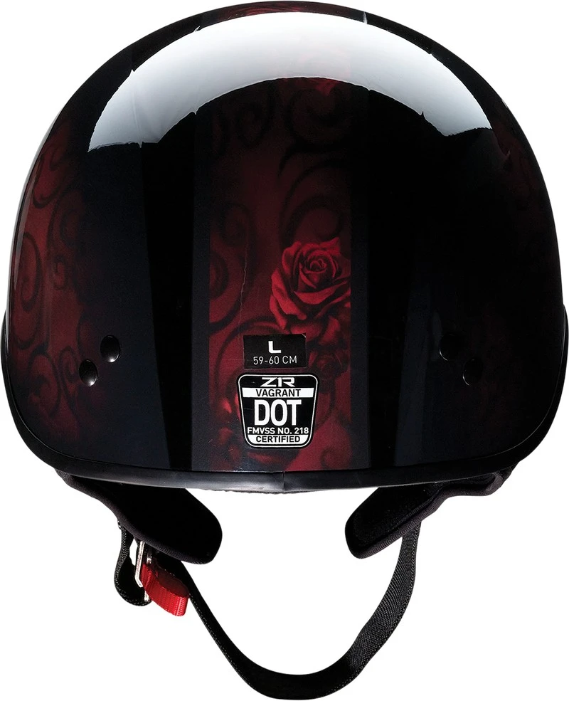 Z1R Vagrant Red Catrina Helmet 2 Z1R Vagrant Red Catrina Helmet - Image 2