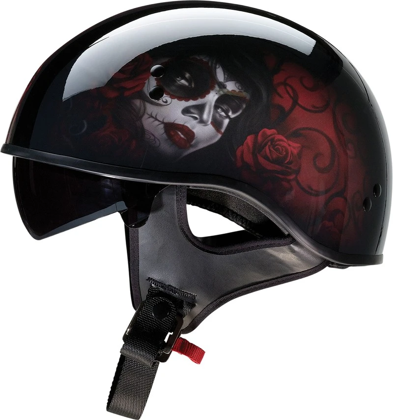 Z1R Vagrant Red Catrina Helmet 5 Z1R Vagrant Red Catrina Helmet - Image 5
